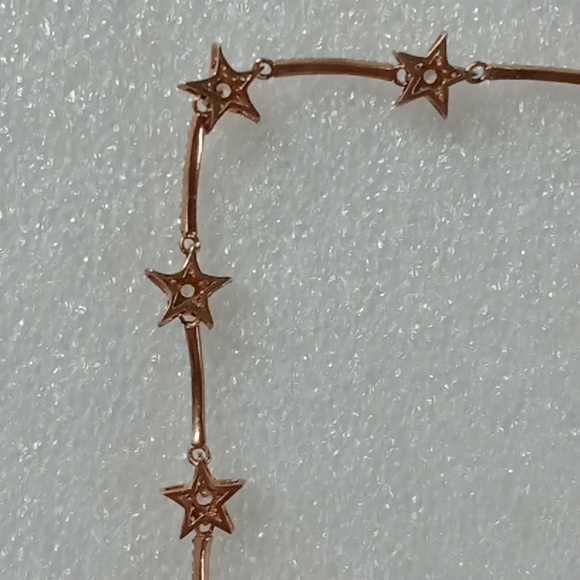 Sterling Silver Stamped, Rose Gold Choker #349 - Picture 9 of 13